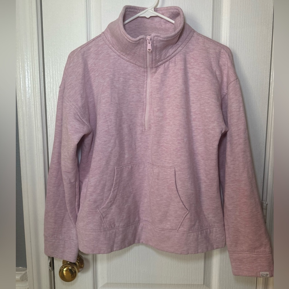Vineyard Vines 1/2‎ Zip Pullover Kangaroo pocket women’s size medium color pink
